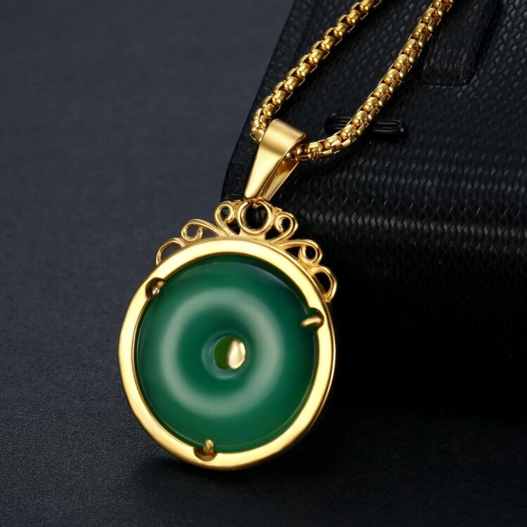 Chinese Tibet Jade Dragon Pendant - Image 4